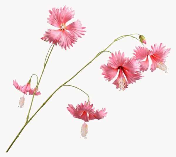 Set di 2 fiori artificiali Hibiscus
