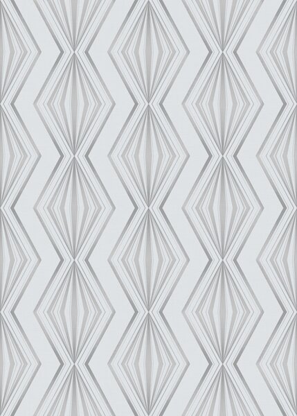 Carta da parati Motivi a rombi striati in una fresca palette di grigio-blu, Parati astratta classici, a00925v3 : Uwalls.it