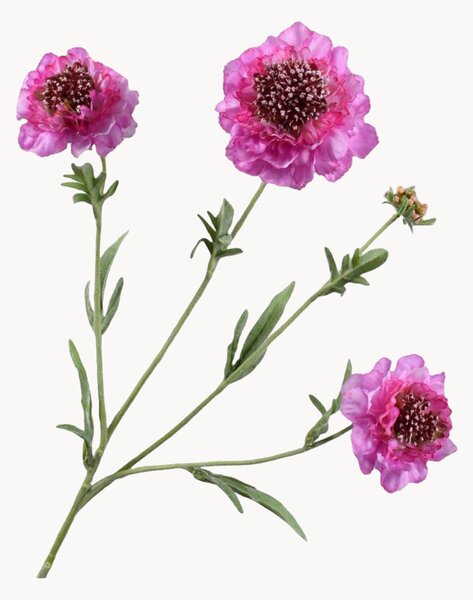 Set di 2 fiori artificiali Scabiosa