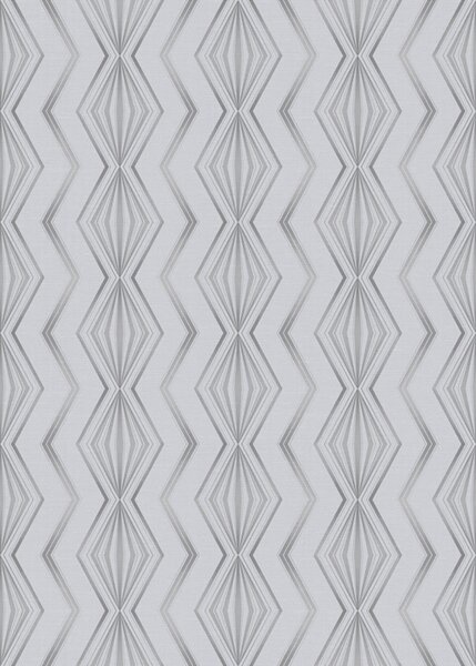 Carta da parati Motivo geometrico a rombi grigio chiaro, Parati astratta classici, a00973v2 : Uwalls.it