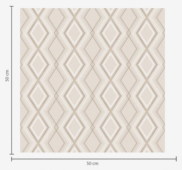 Carta da parati Sfondo beige chiaro con griglia a rombi multistrato, Parati astratta classici, a00975v2 : Uwalls.it