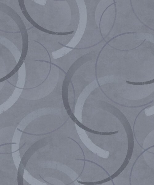 Carta da parati Semicerchi e cerchi morbidi in una fresca palette di grigio-blu, Parati astratta classici, a00980 : Uwalls.it
