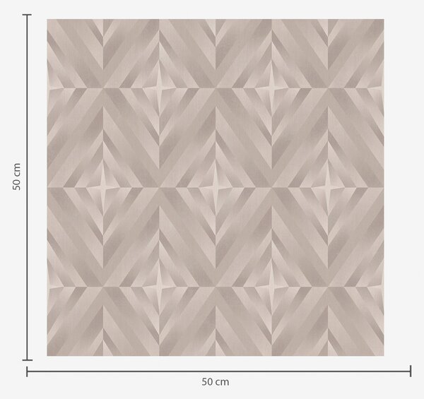 Carta da parati Quadrati geometrici con frecce nei toni caldi del beige, Parati astratta classici, a00982 : Uwalls.it