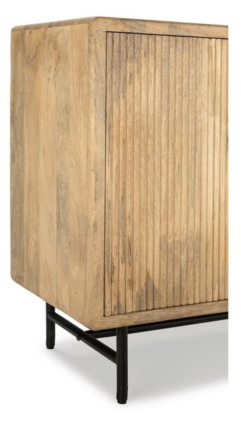 Cassettiera di colore naturale in mango massiccio 150x85x40 cm Mundra – MOME