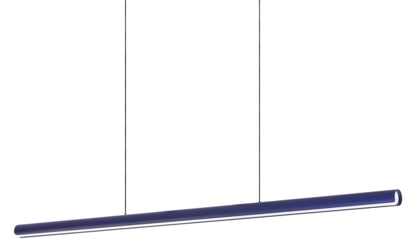 Lampada a Sospensione Dorica LED 35W Luce Calda 3000K Blu Altezza Regolabile Ideal Lux