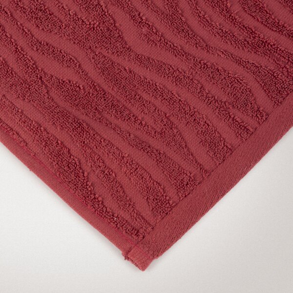 Asciugamano Con Ospite STANDARD Kai BORDEAUX Cotone Caleffi