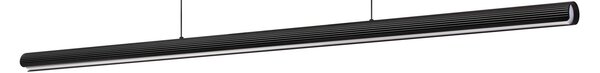 Lampada a Sospensione Dorica Led 35W Luce Calda Nero Altezza Regolabile Ideal Lux