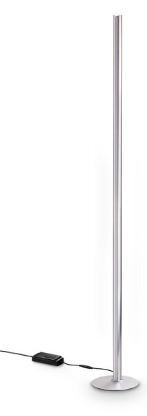 Lampada Da Terra Dorica LED 50W Luce Calda Acciaio Dimmerabile Ideal Lux