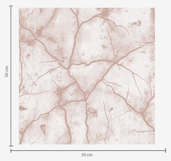 Carta da parati Calcestruzzo leggero con una trama di crepe e macchie rosa, Parati astratta classici, a00987 : Uwalls.it