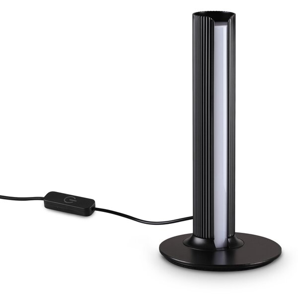 Lampada da Tavolo Dorica LED 8W Luce Calda Finitura Nera Ideal Lux