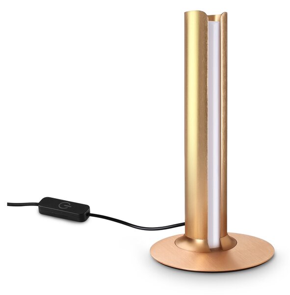 Lampada da Tavolo Dorica LED 8W Luce Calda Rame Ideal Lux