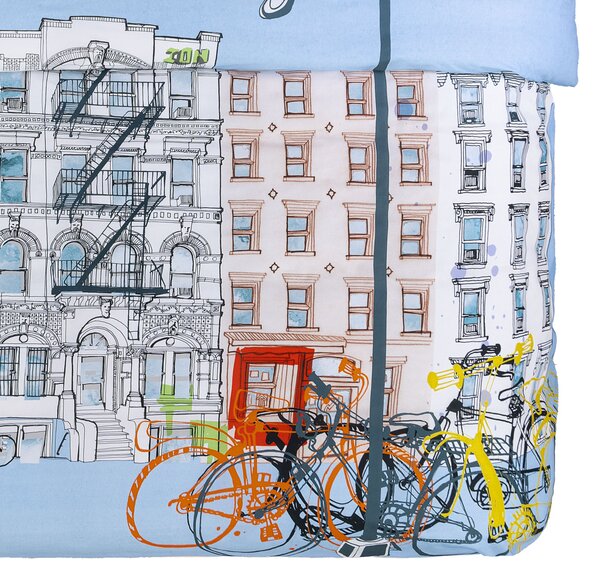 Completo Copripiumino MATRIMONIALE NY East Village UNICA Cotone Caleffi