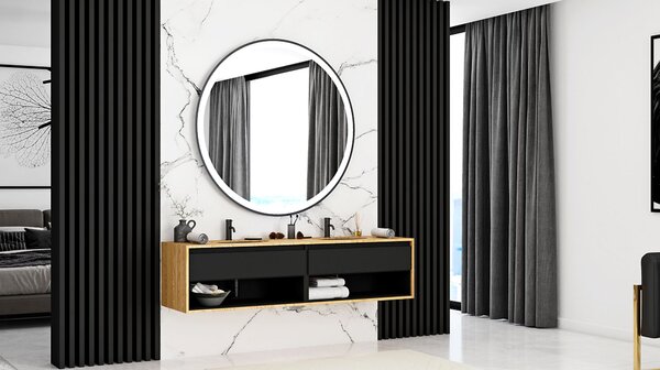 Lavabo sottopiano Rea Nel Black