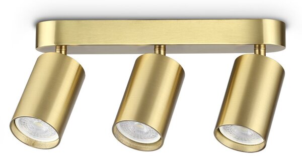 Plafoniera DYNAMITE 3 Luci Gu10 Ottone Dimmerabile IP20 Ideal Lux