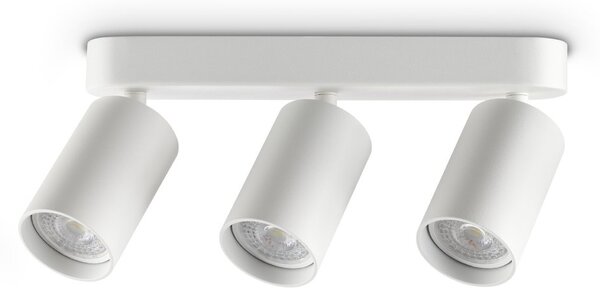 Applique DYNAMITE 3 Luci GU10 Bianco Dimmerabile Metallo/Alluminio Ideal Lux