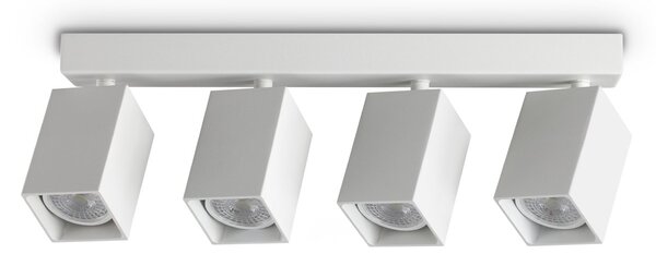 Plafoniera Collezione DYNAMITE 4 Luci GU10 Bianco Dimmerabile Ideal Lux