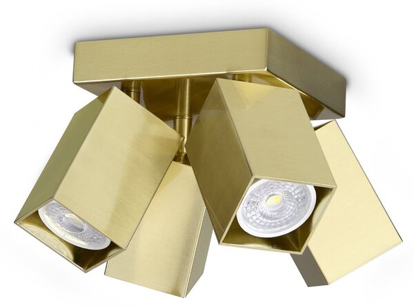 Plafoniera Collezione DYNAMITE 4 luci GU10 Ottone Dimmerabile Ideal Lux