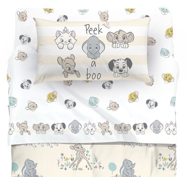 Completo Lenzuola In Cotone Baby Pets Baby Disney Ragazzo Caleffi