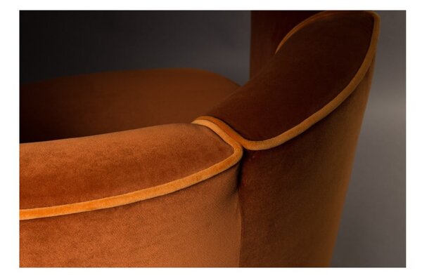 Poltrona arancione Flower - Dutchbone