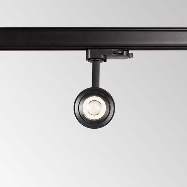 Faretto Su Binario EOS LED 25W Luce Calda 3000K Nero Ideal Lux