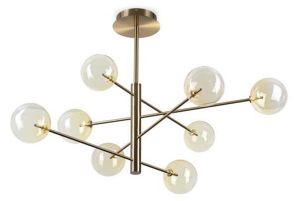 Lampadario Equinoxe 8 Luci G4 Cromo Finitura Cromo Regolabile Ideal Lux