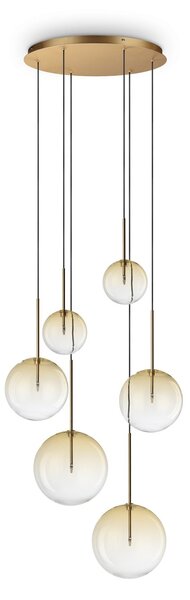 Lampadario Collezione EQUINOXE 6 Luci G4 Cromo Dimmerabile Ideal Lux