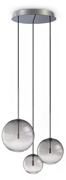 Lampada A Sospensione Equinoxe 3 Luci G4 Cromo Regolabile Ideal Lux