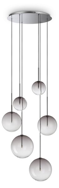 Lampada a Sospensione Equinoxe 6 Luci G4 Cromo Dimmerabile Ideal Lux