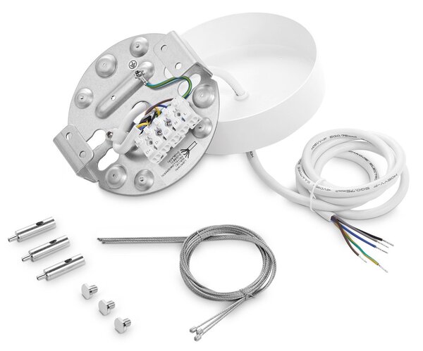 Sospensione FLY LED 10W Luce Calda Nera Altezza 123,3 Cm Ideal Lux