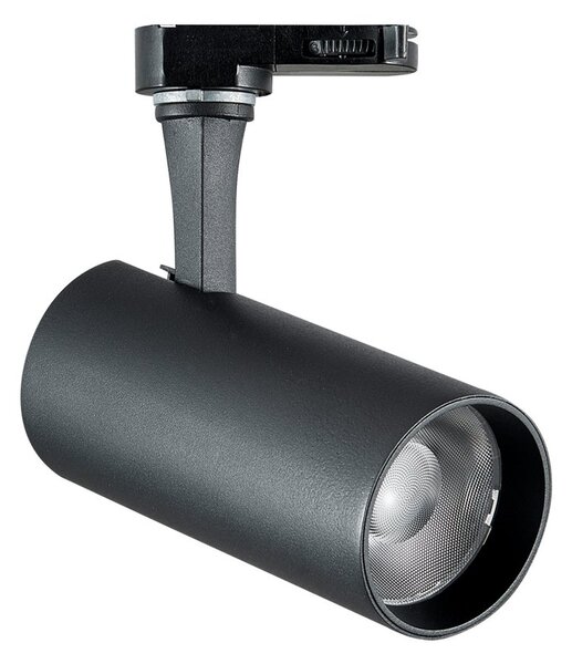 Faretto Su Binario Fox LED 8W Luce Calda 3000K Finitura Nero Ideal Lux