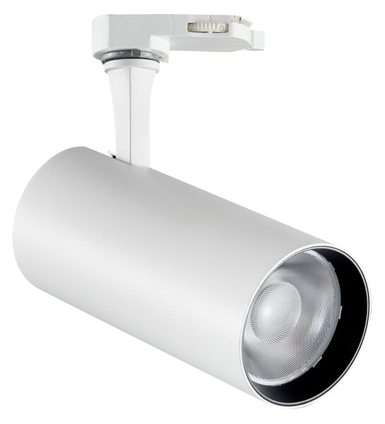 Faretto Su Binario Fox Luce LED 8W Calda 3000K Bianco Ideal Lux