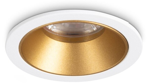 Faretto Ad Incasso Game Luce LED 5.5W 3000K Bianco/Oro Ideal Lux