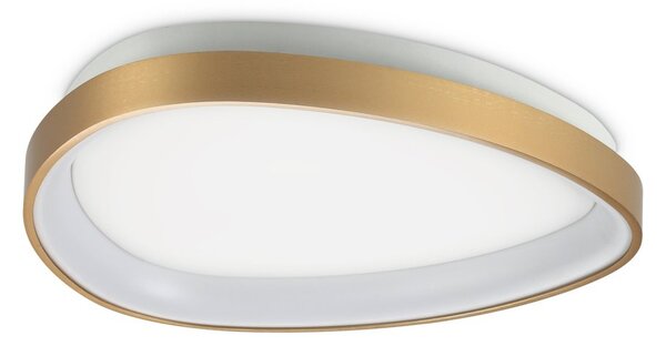 Plafoniera Gemini LED 24W Luce Calda Ottone Dimmerabile Ideal Lux