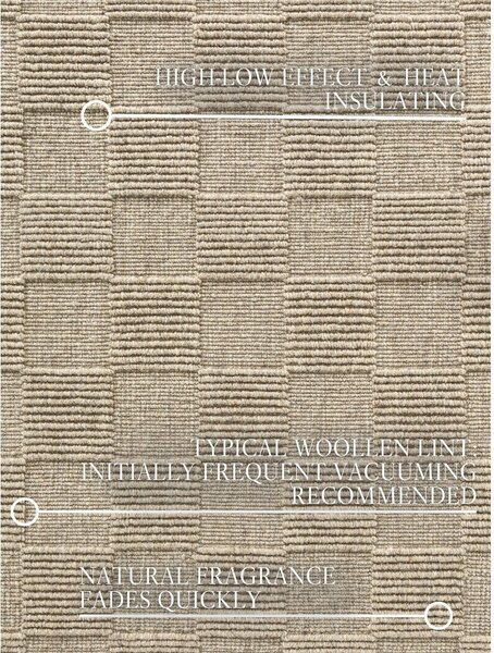 Passatoia beige in lana tessuta a mano 80x200 cm Scala – Villeroy&Boch
