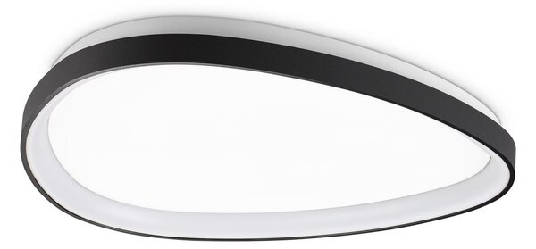 Plafoniera Gemini Led 30W Luce Calda 3000K Nero Metallo Ideal Lux