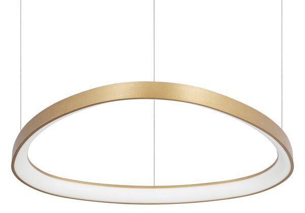 Lampada A Sospensione Gemini LED 47W Luce Naturale Ottone Altezza Regolabile Ideal Lux