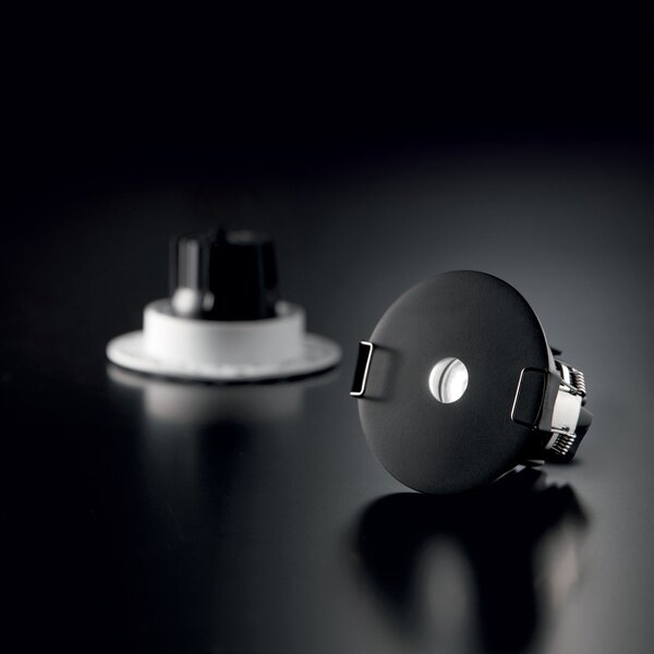 Faretto Ad Incasso Infinity Led 7W Luce Calda 3000K Nero Ideal Lux