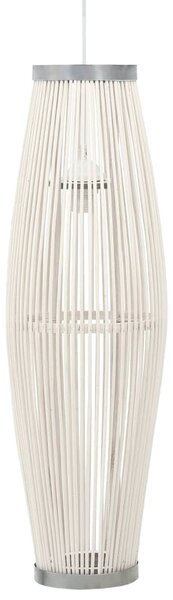 Lampadario da Soffitto Bianco in Salice 40 W 27x68 cm Ovale E27
