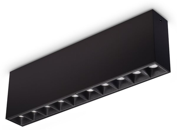 Plafoniera Lika LED 21W luce naturale 4000K nero dimmerabile Ideal Lux