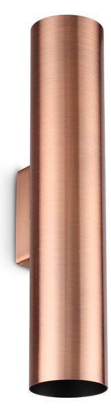 Applique Look 2 Luci GU10 Rame Dimmerabile IP20 Alluminio/Vetro Ideal Lux