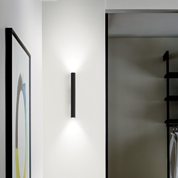 Applique Collezione LOOK LED 9W Luce Calda 3000K Finitura Nera Ideal Lux