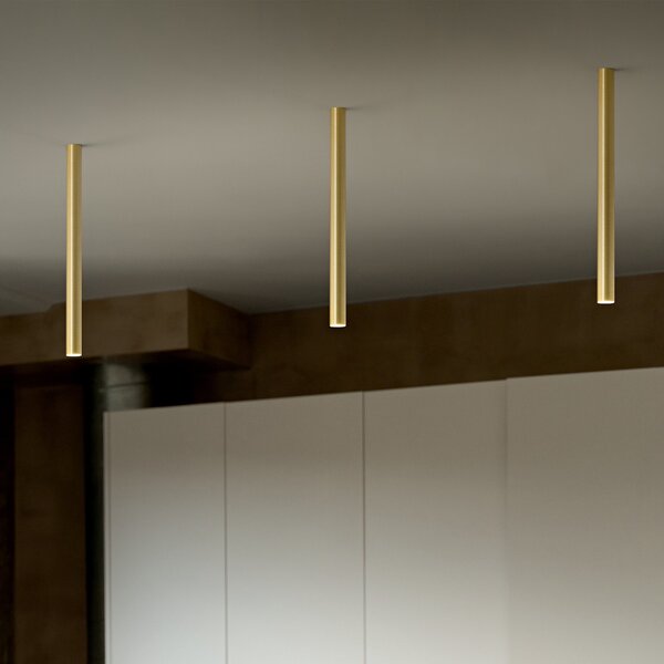 Plafoniera Look Led 5W Luce Calda Ottone Dimmerabile Ideal Lux