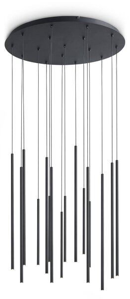 Lampada Da Terra Look LED 31W Luce Naturale Finitura Nera Ideal Lux