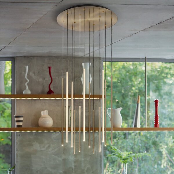Lampada a Sospensione Collezione LOOK 31W Luce Naturale Ottone Ideal Lux