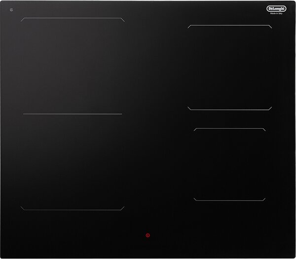 De Longhi Piano Cottura a Induzione 4 Fuochi Larghezza 60 cm Piano in Vetroceramica colore Nero - SLI602