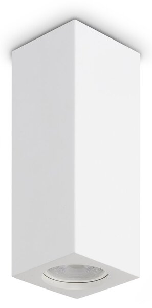 Lampada Da Soffitto Look 1 Luce GU10 Gesso Dimmerabile 28W Ideal Lux