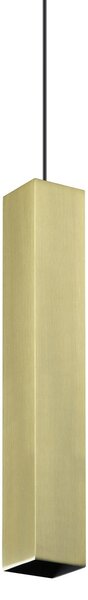 Lampada A Sospensione LOOK Gu10 Ottone Altezza Regolabile Dimmerabile Ideal Lux