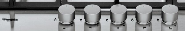 Whirlpool GMA 7522/IX Serie Ambient Piano Cottura 5 Fuochi a Gas 75 cm (1 Bruciatore Doppia Corona) colore Inox