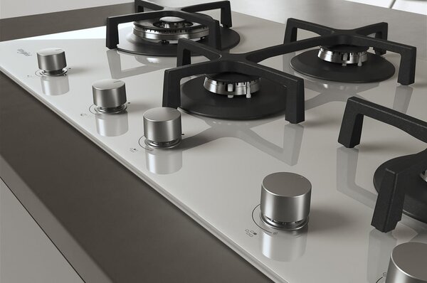Whirlpool GOA 9523/WH Serie Ambient Piano Cottura 5 Fuochi a Gas 90 cm (1 Bruciatore Doppia Corona) colore Bianco