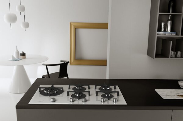 Whirlpool GOA 9523/WH Serie Ambient Piano Cottura 5 Fuochi a Gas 90 cm (1 Bruciatore Doppia Corona) colore Bianco